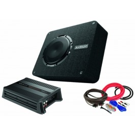 Pachet Bass Subwoofer Audison APBX 8 DS + Amplificator Hertz D ower 1 + Kit DE Cabluri Complet