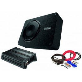 Pachet Bass Subwoofer Audison APBX 8R + Amplificator Hertz D ower 1 + Kit DE Cabluri Complet