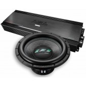 PACHET SUBWOOFER AUTO DEAF BONCE DB SA 255 D1 + AMPLIFICATOR AURA VENOM D2000.1