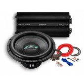 PACHET SUBWOOFER AUTO DEAF BONCE DB SA 252 D1 + AMPLIFICATOR AURA VENOM D2000.1