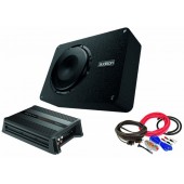 Pachet Bass Subwoofer Audison APBX 8R + Amplificator Hertz D ower 1 + Kit DE Cabluri Complet